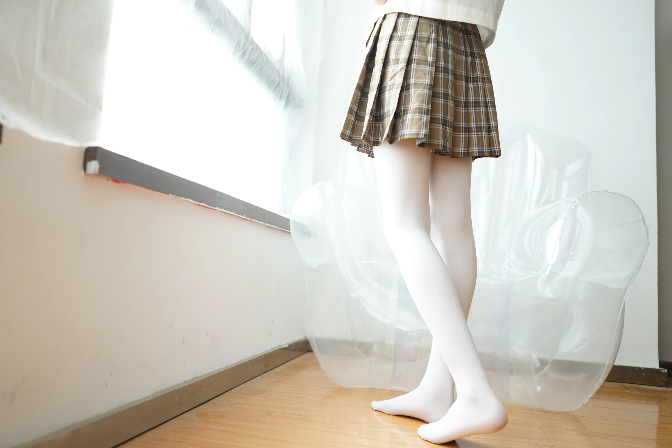 森萝财团 [BETA-021] 白丝格子裙 [212P]插图5